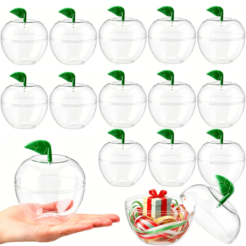 30Pcs Clear Apple Shaped Plast - đánh giá và giá Event Party Box