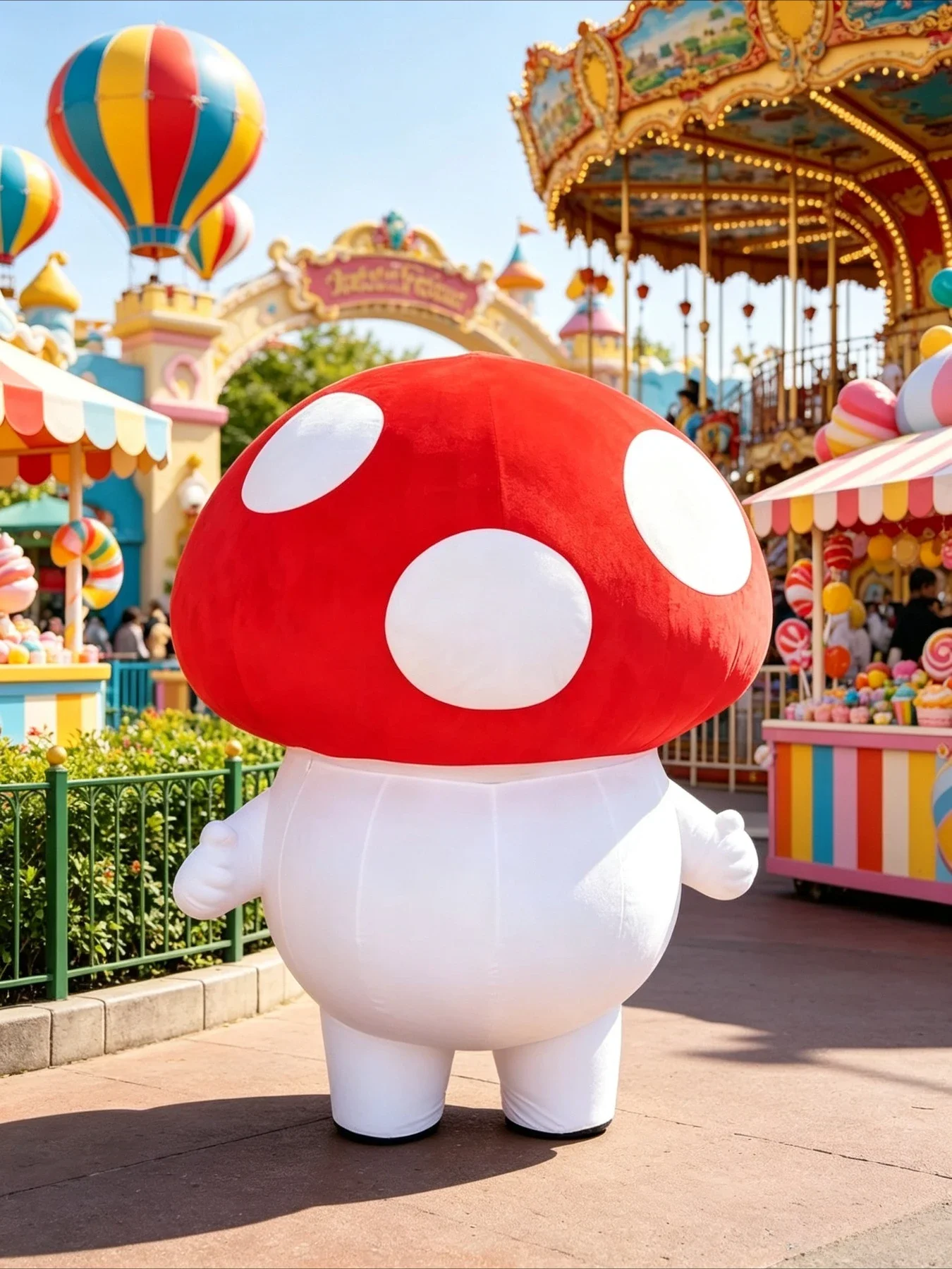 Inflatable Mushroom Mascot Cos - đánh giá và giá Event Party