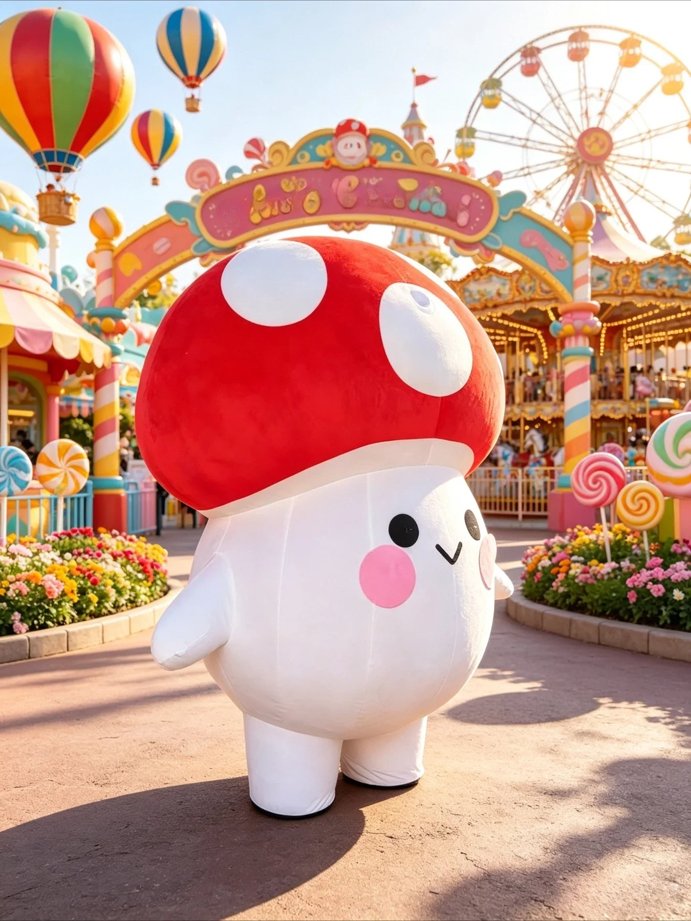 Inflatable Mushroom Mascot Cos - đánh giá và giá Event Party