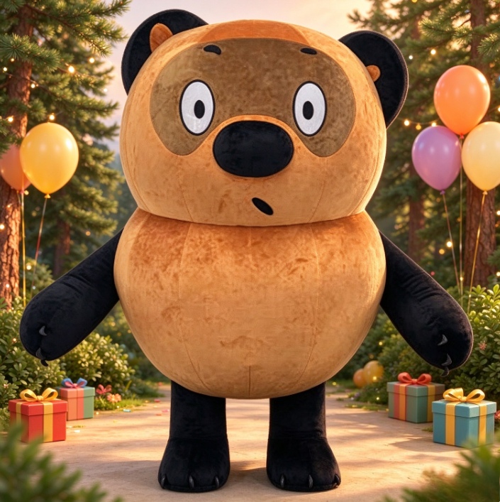 Brown Black Bear Inflatable Ma - đánh giá và giá Event Party