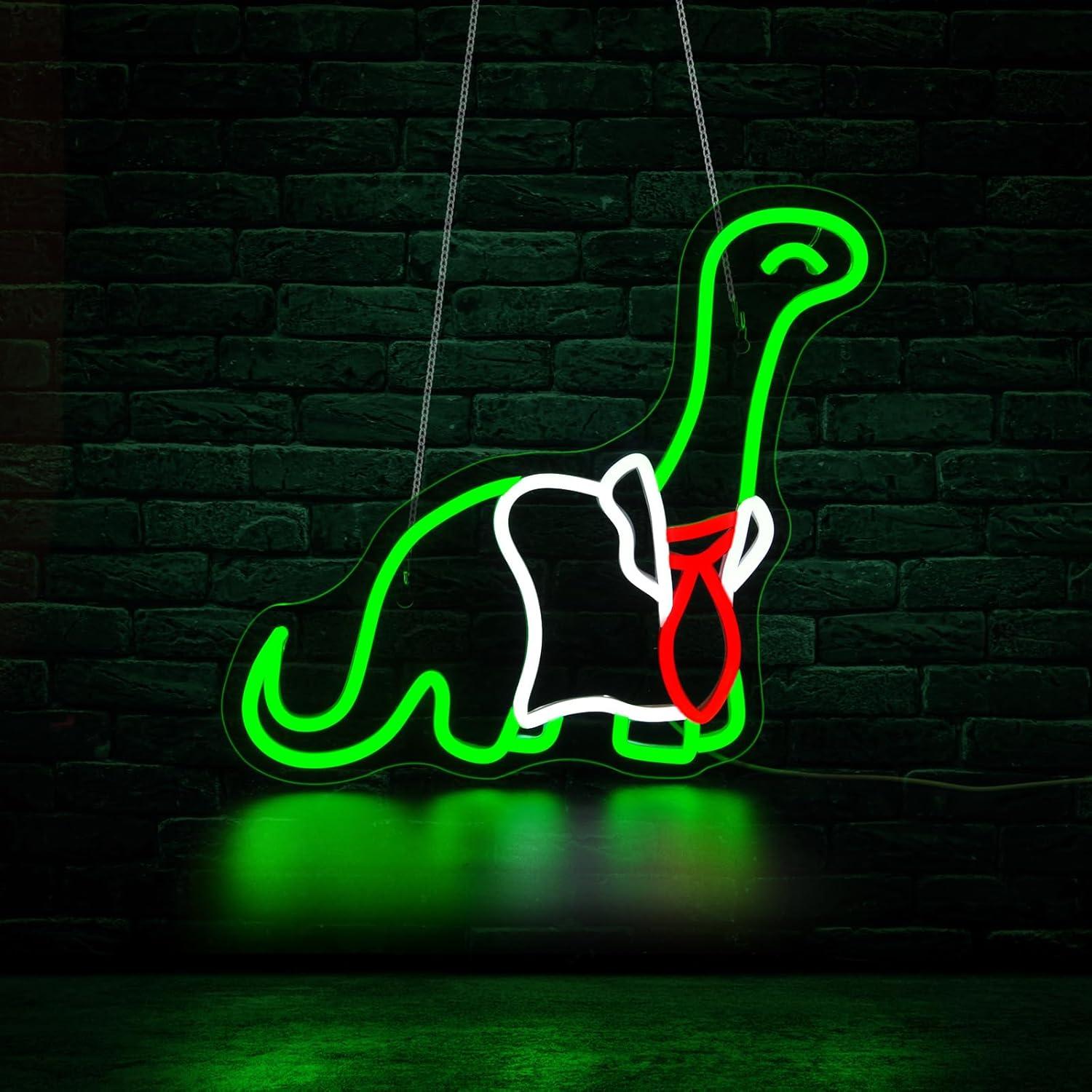 Dinosaur Neon Sign Dimmable LE - đánh giá và giá Neon Sign Party