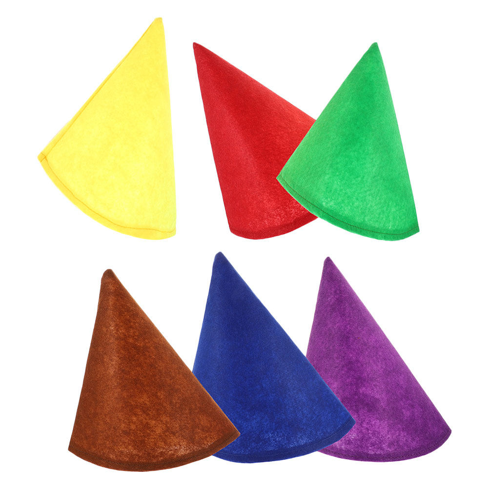 6Pcs Playful Felt Cone Hats Gn - đánh giá và giá Party Hat Cone
