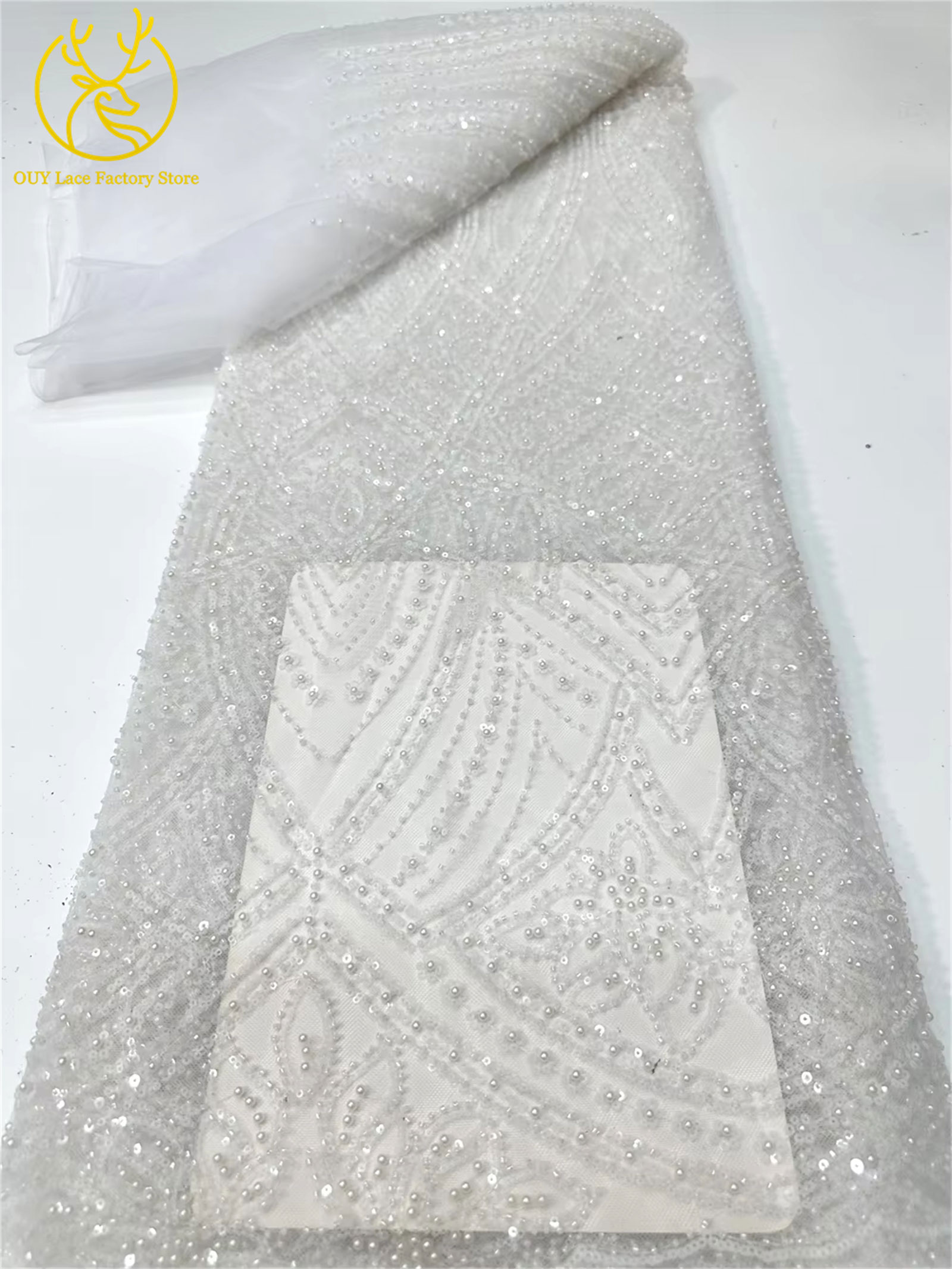African Gold Beaded Lace Fabri - đánh giá và giá Glitter Tablecloth