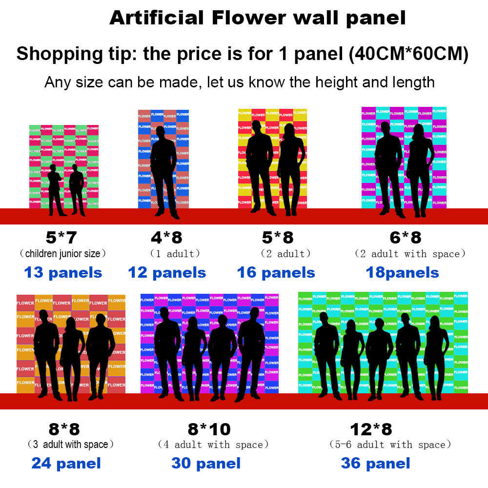 15.7*23.6 Inch Artificial Plan - đánh giá và giá Flower Wall Panel