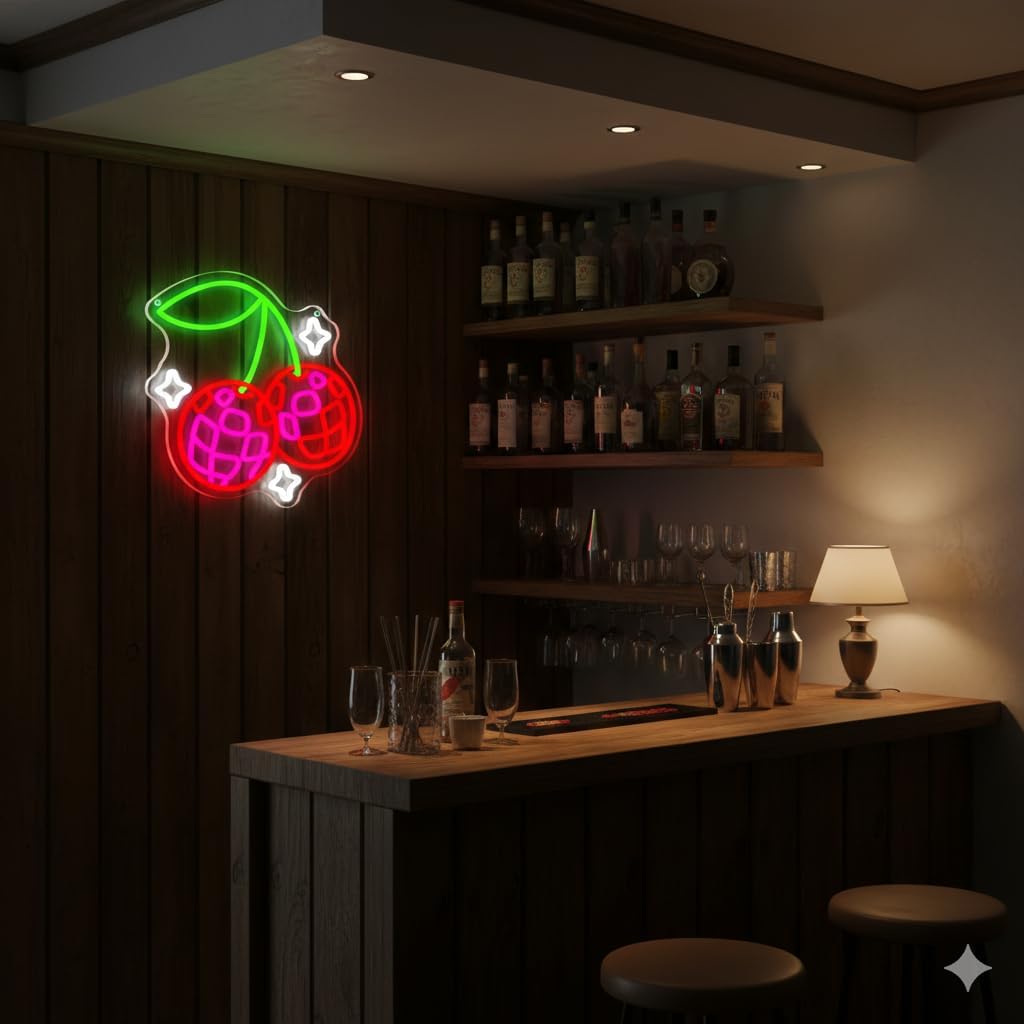 Disco Ball Cherry LED Neon Sig - đánh giá và giá Neon Sign Party